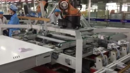 Robot automatic over glue frame up all-in-one machine A