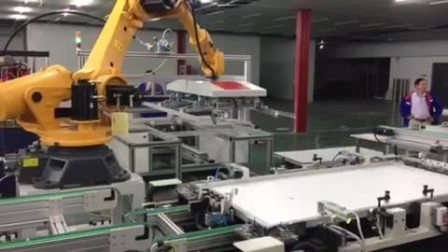 Robot automatic over glue frame up all-in-one machine B