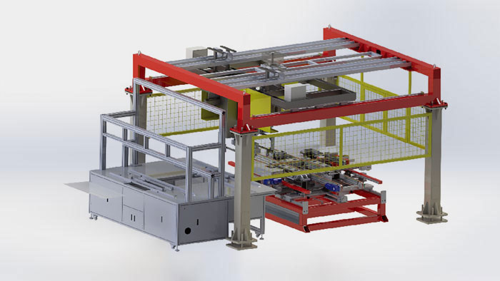 Servo automatic over glue frame up all-in-one machine