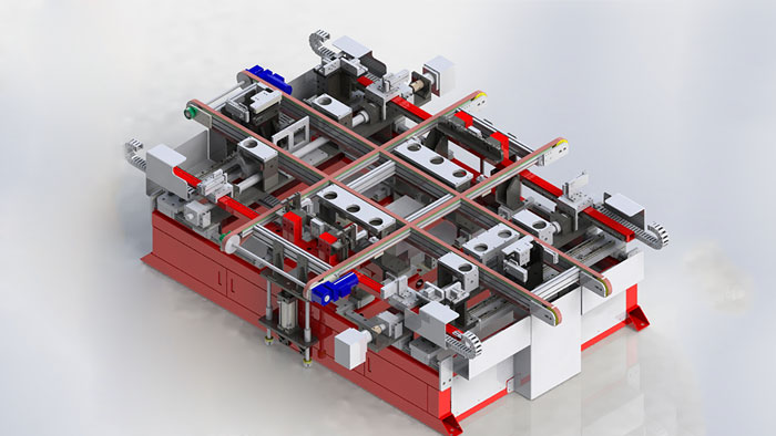 	Servo automatic over glue frame up machine